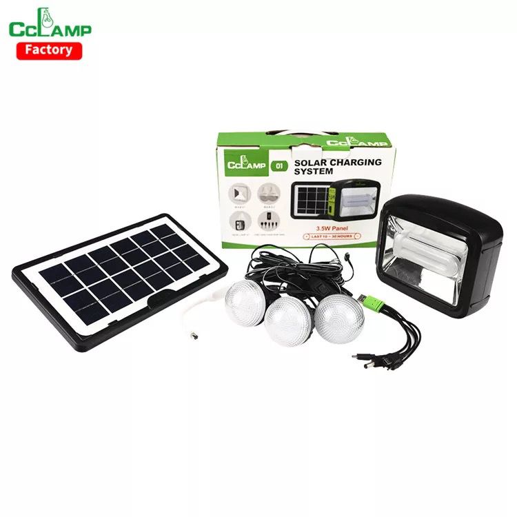 Lampara Solar 🌞  Recargable Incluye Panel Solar de 4W