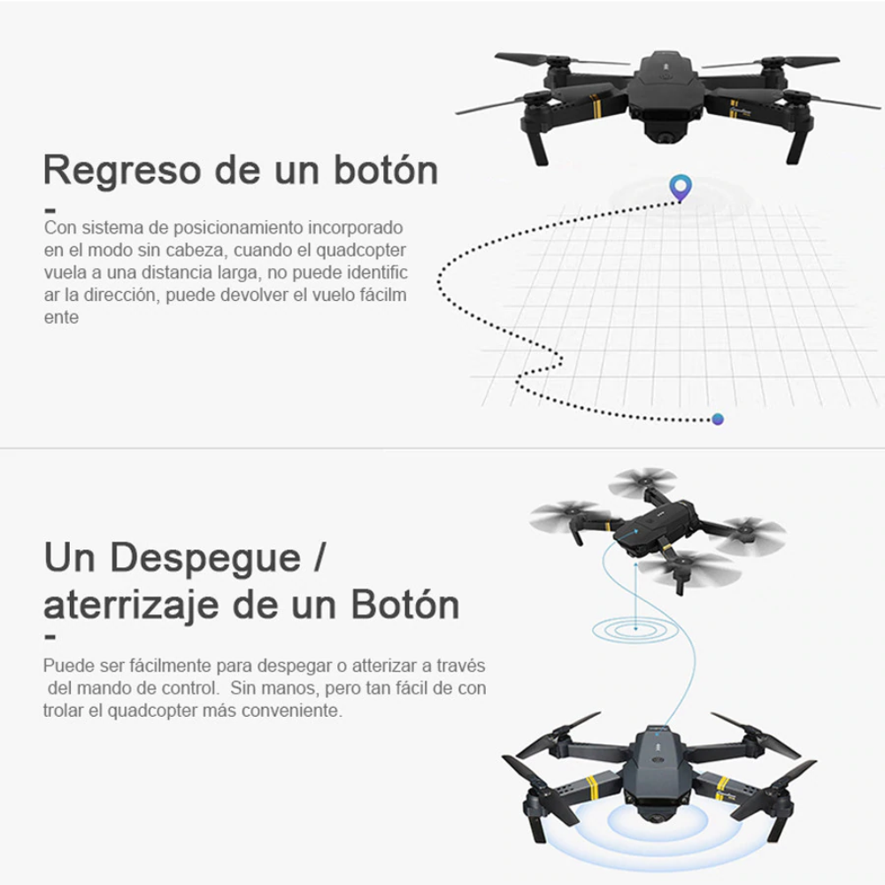 DrQuality ™ | 🚁Mini Drone Doble Cámara 998W-2Baterias+Envió Gratis